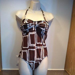 Island Escape One Piece Bandeau Size 8